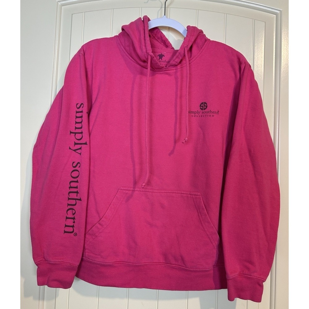 Simply Southern pink Women's sweatshirt hoodie sz Small